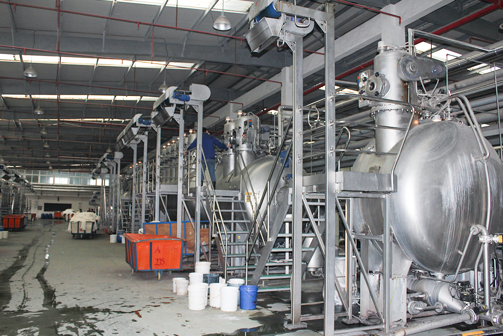 立信高温高压染布机生产线